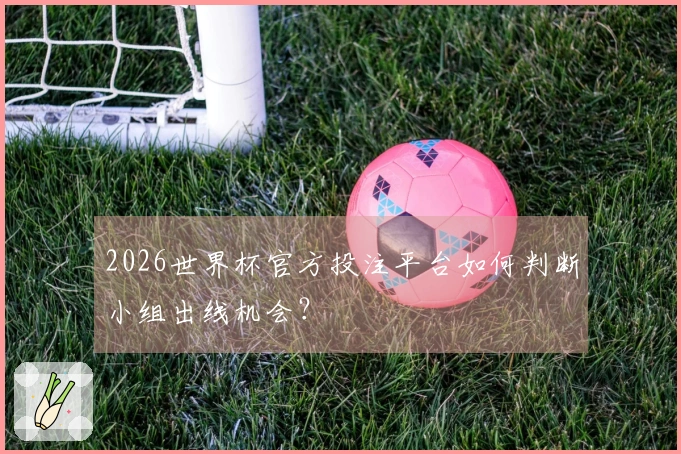 2026世界杯官方投注平台如何判断小组出线机会？